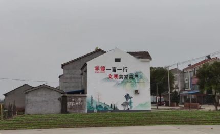天台新农村墙绘